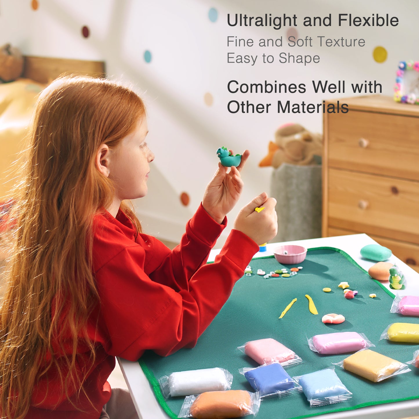 Air Dry Clay Kit - 100 Colors, Soft & Ultra Light, Modeling Clay for Kids with Tools and Tutorials