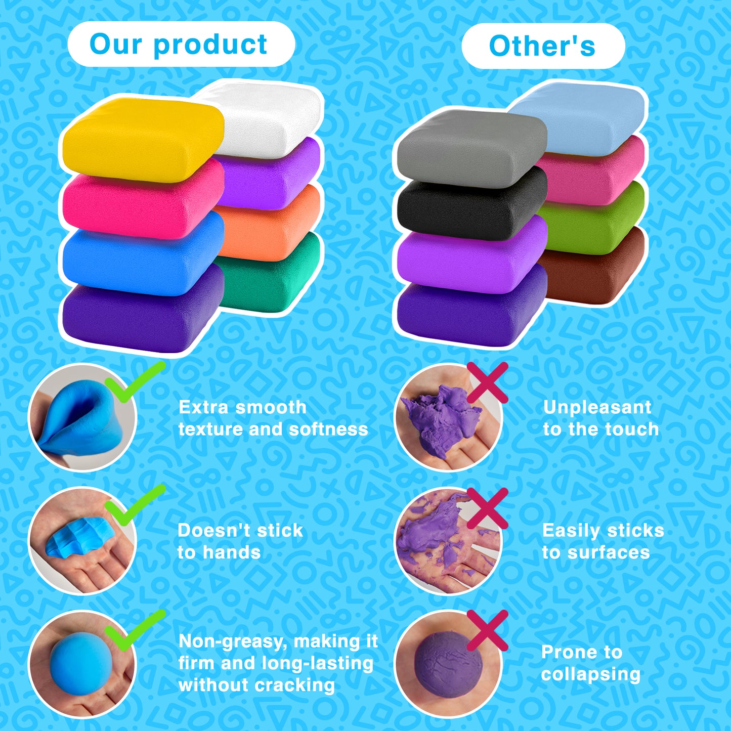 Air Dry Clay Kit - 100 Colors, Soft & Ultra Light, Modeling Clay for Kids with Tools and Tutorials